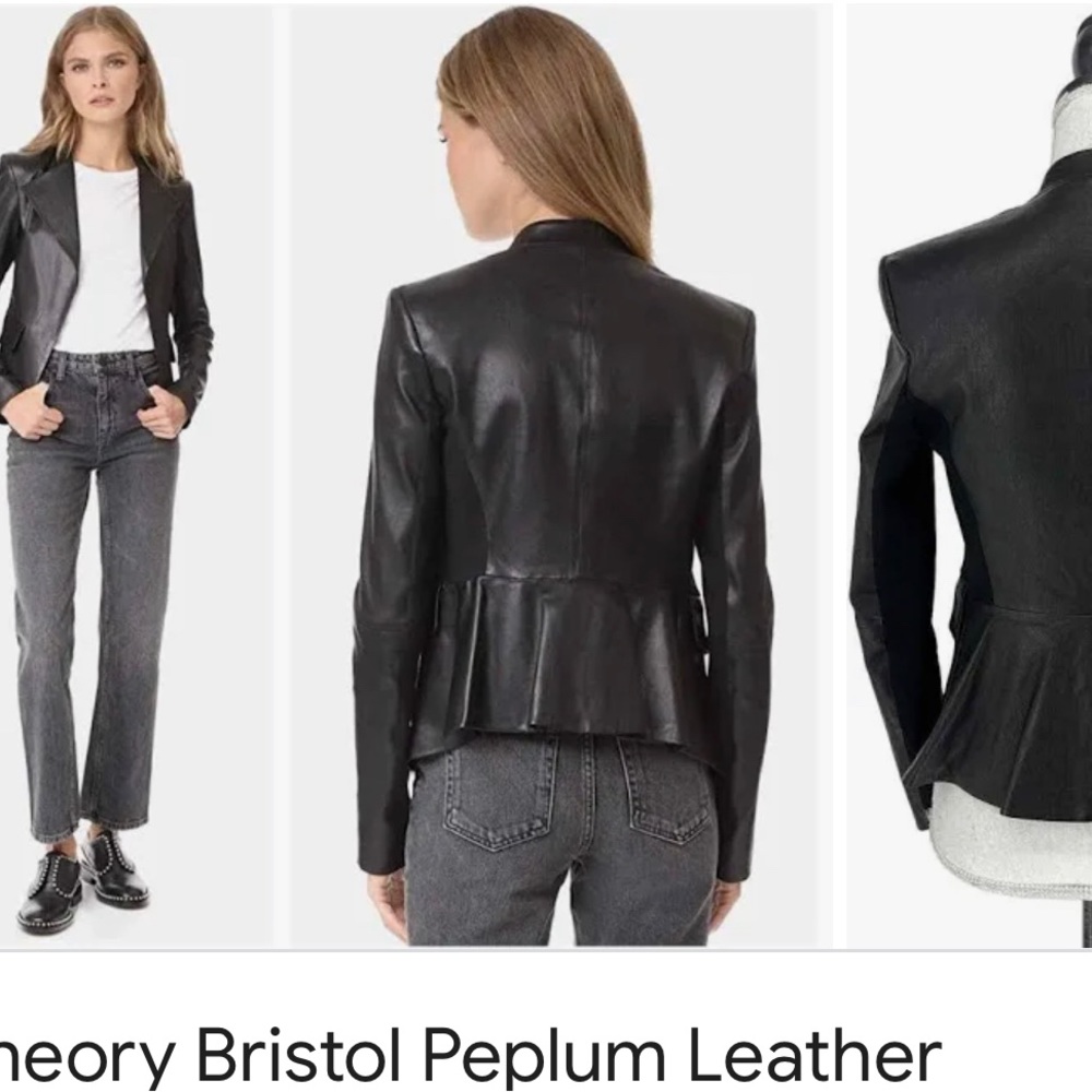 Theory Bristol Leather Jacket